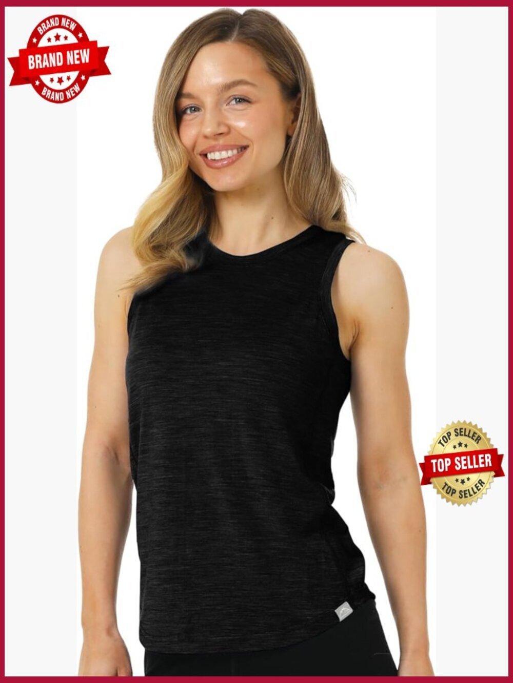 Women's Merino Wool Tank Top - Sleeveless Base Layer Undershirt - Moisture